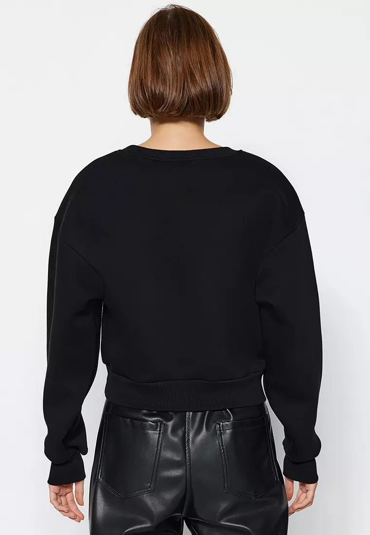 Comfy Crop Basic Sweatshirt