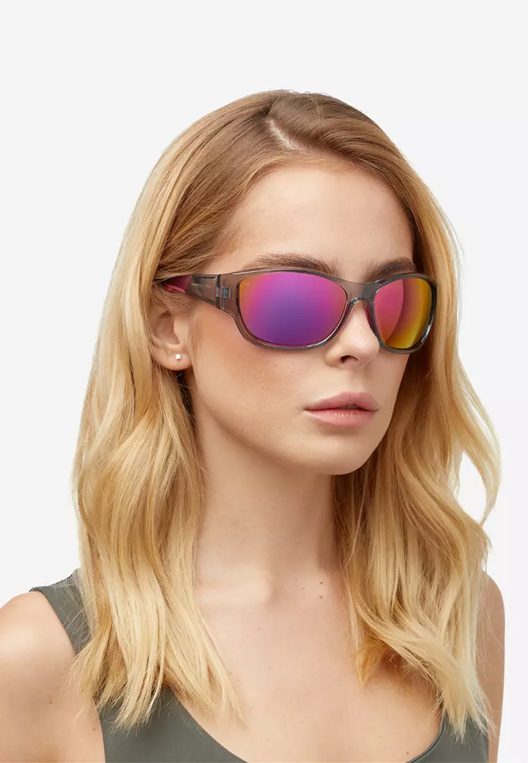 HAWKERS Grey Nebula RAVE Sunglasses for Men and Women, Unisex. UV400 Protection. Official Product designed in Spain