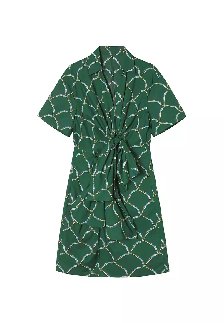 X型寬鬆前衛極簡通勤短袖連衣裙