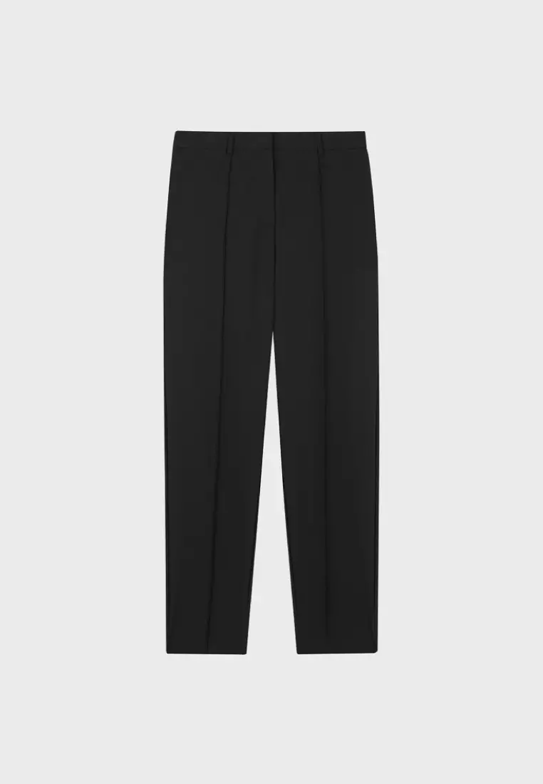 Black High Stretch Slim Fit Trousers