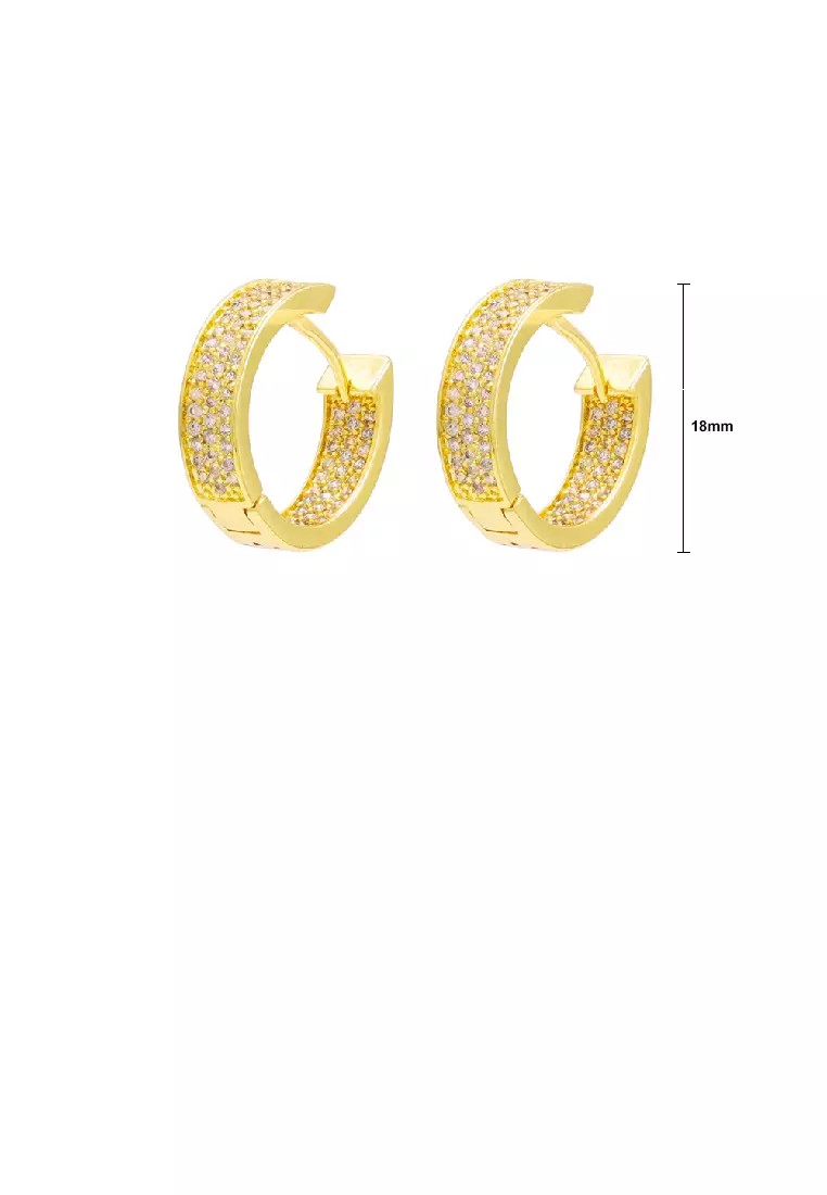 Geometric gold hoops cheap