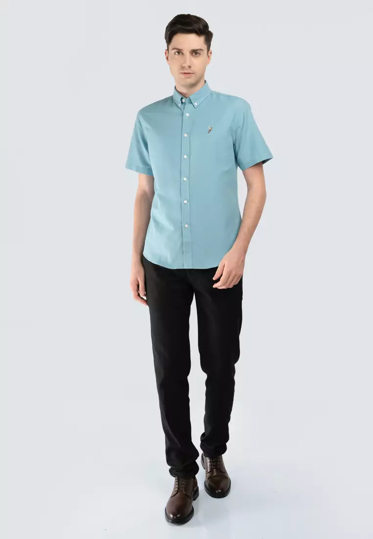 Polo Haus - Men’Cotton Plain Regular Fit Short Sleeve
