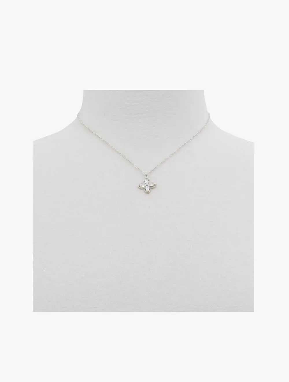 Aldo Eleannor Necklaces - Silver/Clear Multi
