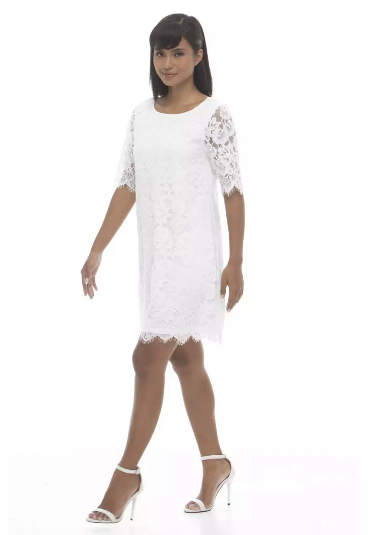 Calliope All Over Lace Shift Dress