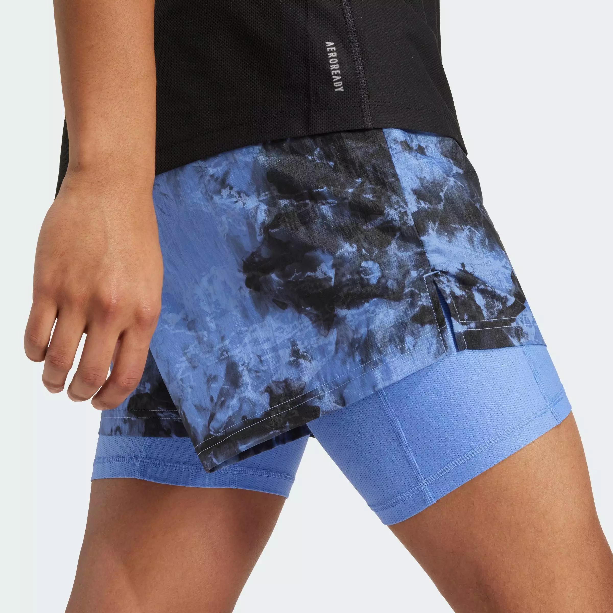 Running Own The Run Spray Dye 2-In-1 Short Men Blue JL8721