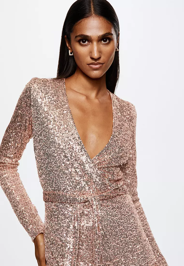 Buy Mango Sequins Long Jumpsuit 2024 Online ZALORA Philippines