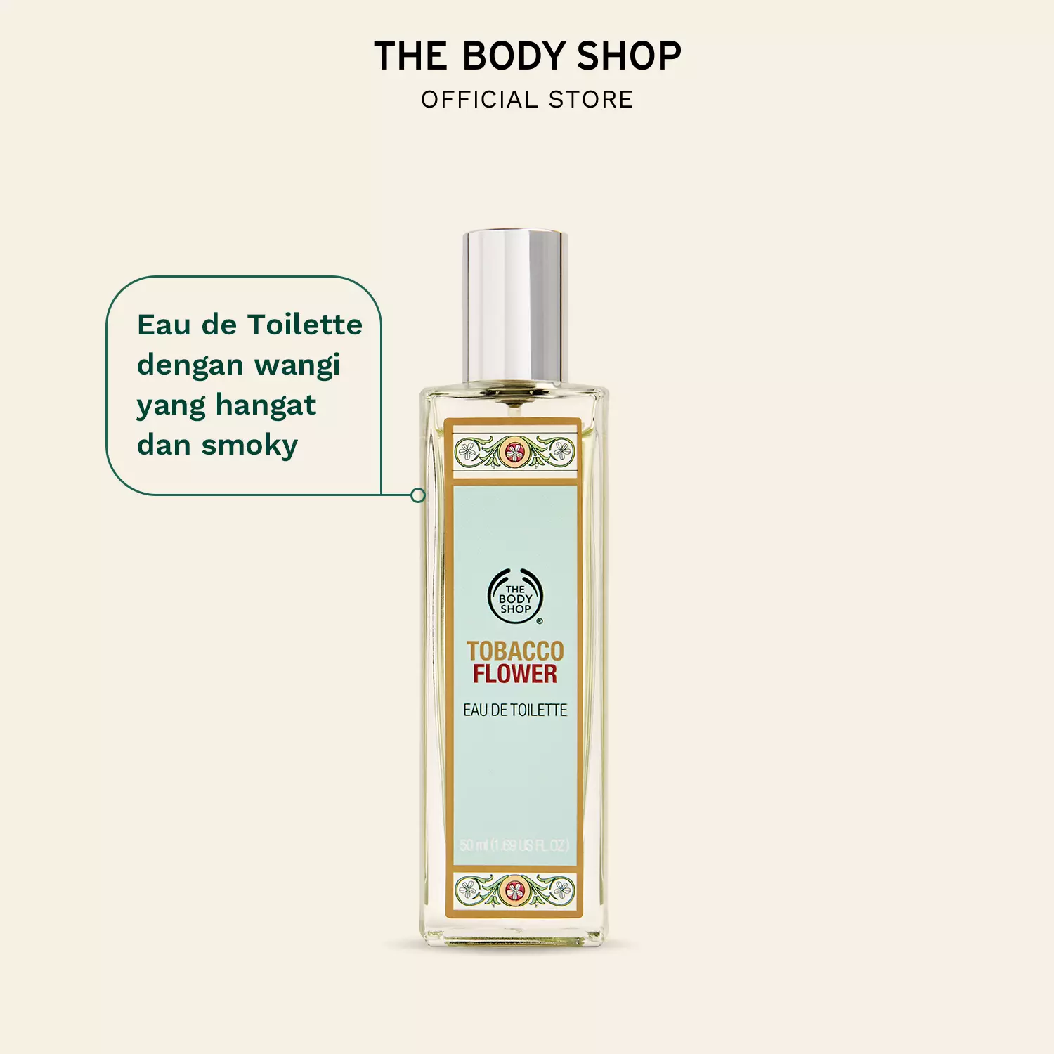 The Body Shop Tobacco Flower Eau De Toilette Parfum EDT 50ml