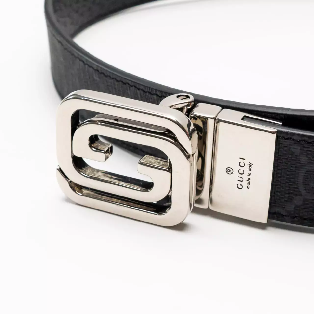 Jual Gucci Gucci Squared Interlocking G Reversible Belt Black Original   Gucci 7466 8050044 3 