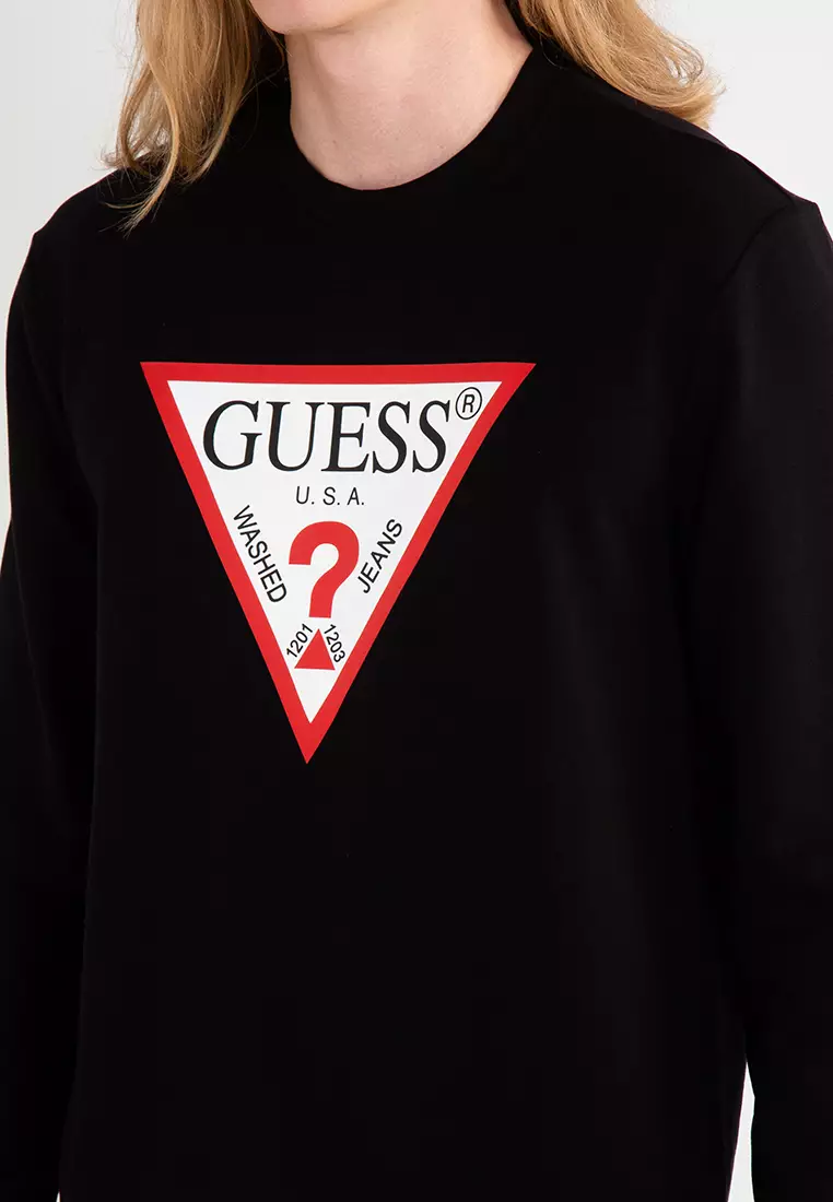 Guess sale logo sweatshirt