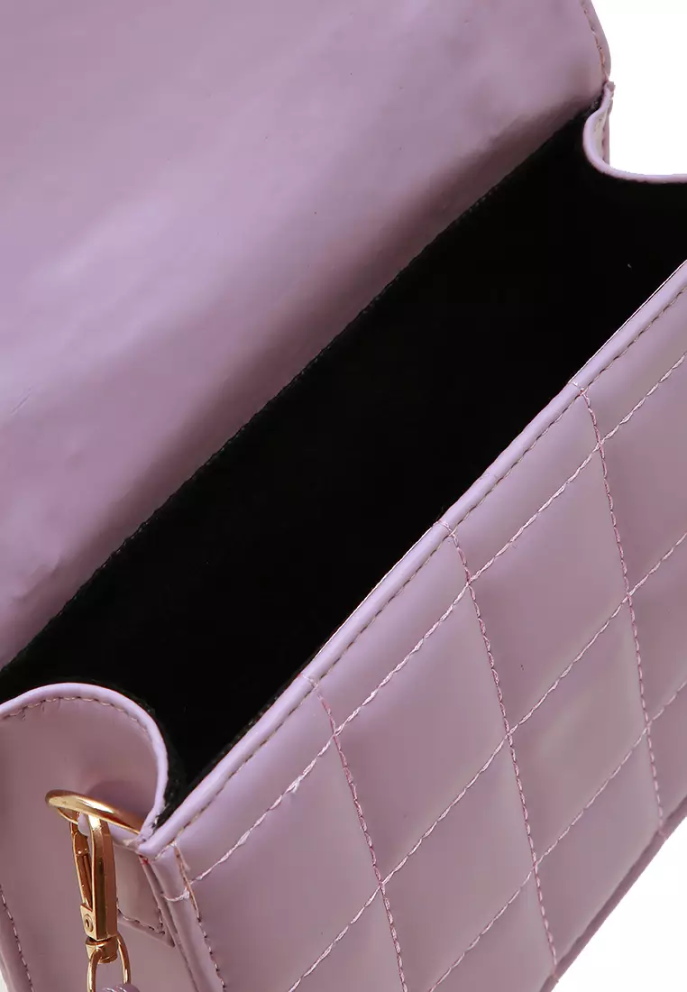 Ledya Slingbags Two Starps Bag Women Quality Premium - Purple