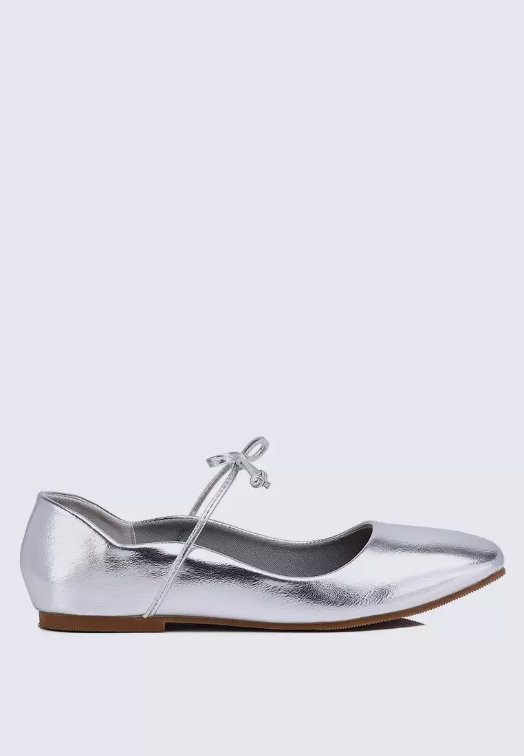 Discount on My Ballerine  shoes - SKU: My Ballerine Kelly Comfy Ballerina In Silver