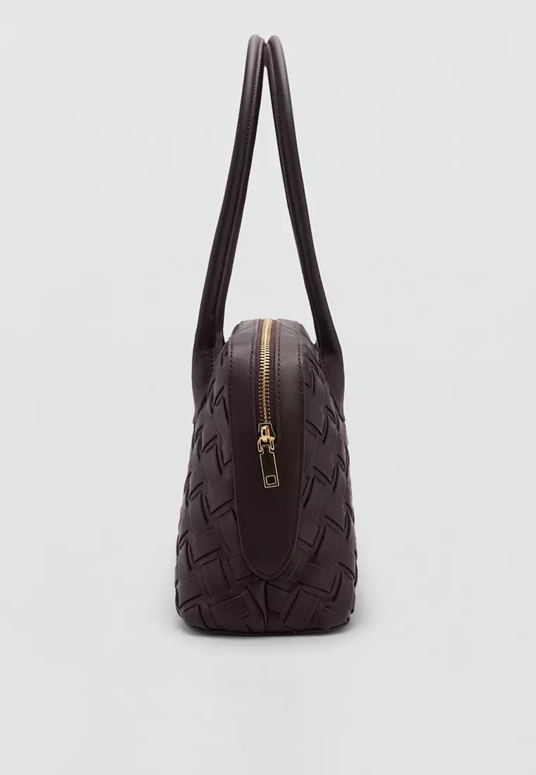 Quilted Handbag Mango Black Solid Sling Bag Buy Mango Braided