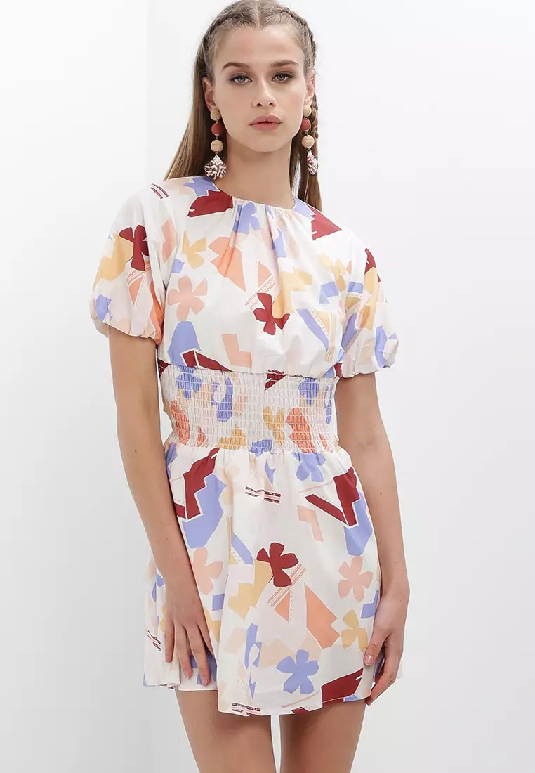chinese dress ladies Keira Linen Micro Mini Dress main image 1