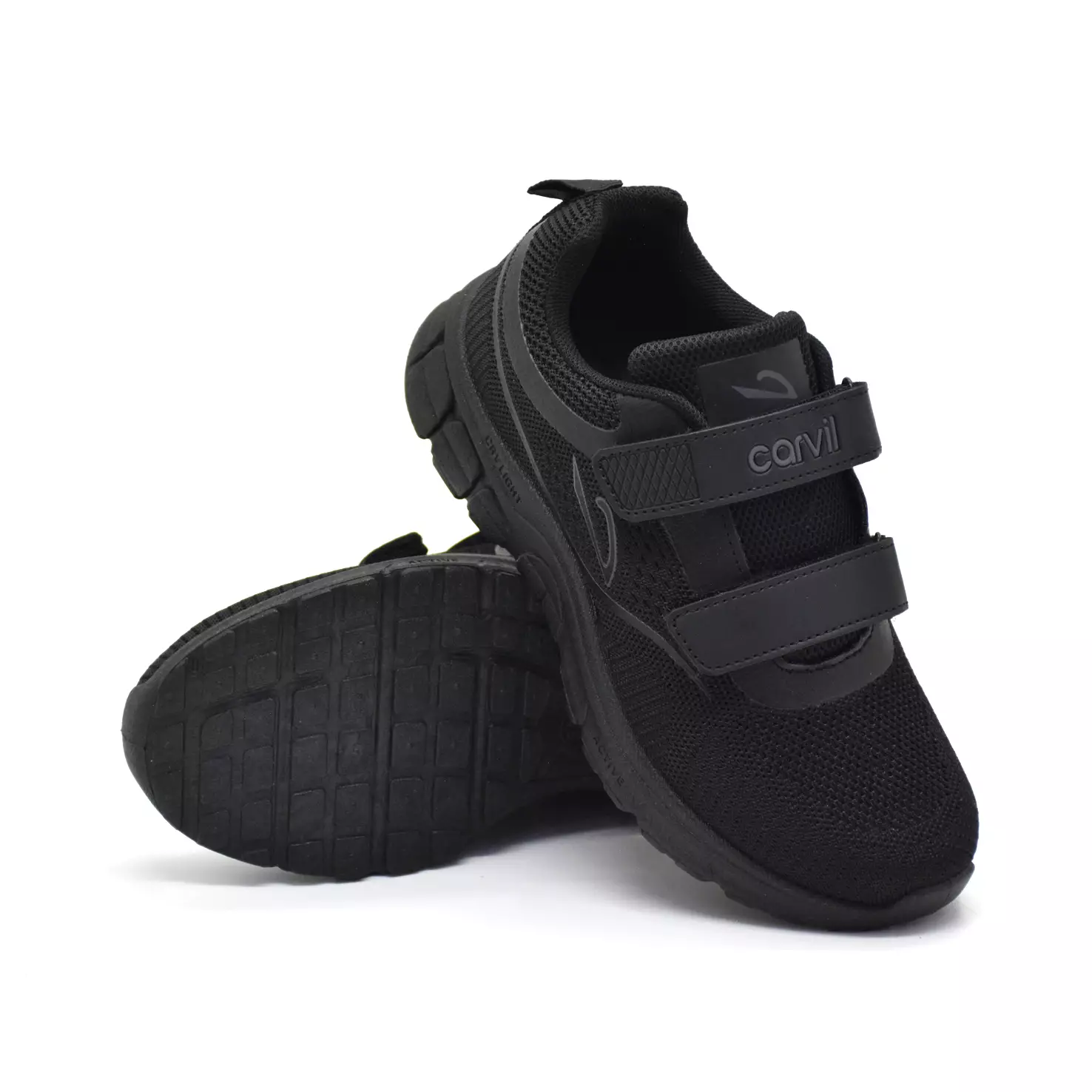 Carvil Sepatu Sekolah Anak Breckan-01 LT Black/ Black