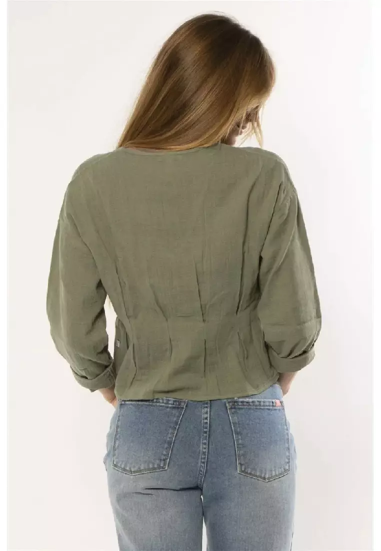 WESLEY LS WVN TOP-PMG