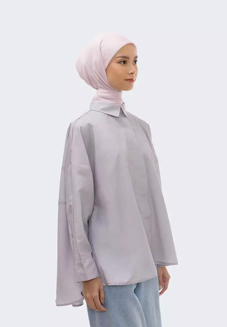 Ria Miranda Cool Grey Cosima Shirt