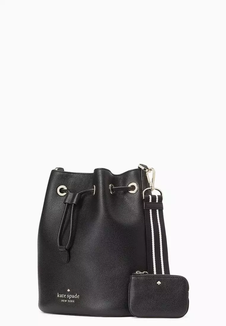 Kate Spade Rosie Pebbled Leather Bucket Bag Black