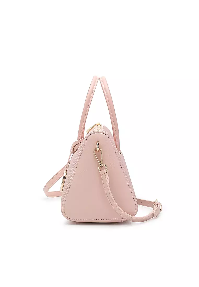 Women's Top Handle Bag / Sling Bag / Crossbody Bag - Pink
