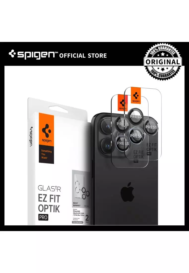 Buy Spigen Glas Tr Ez Fit Optik Pro Lens (2 Pack) Zeroone Edition For  Iphone 15 Pro Max/15 Pro 2024 Online