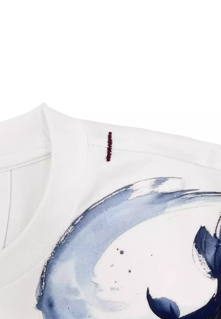 男裝V57錦鯉印花涼感短袖T恤