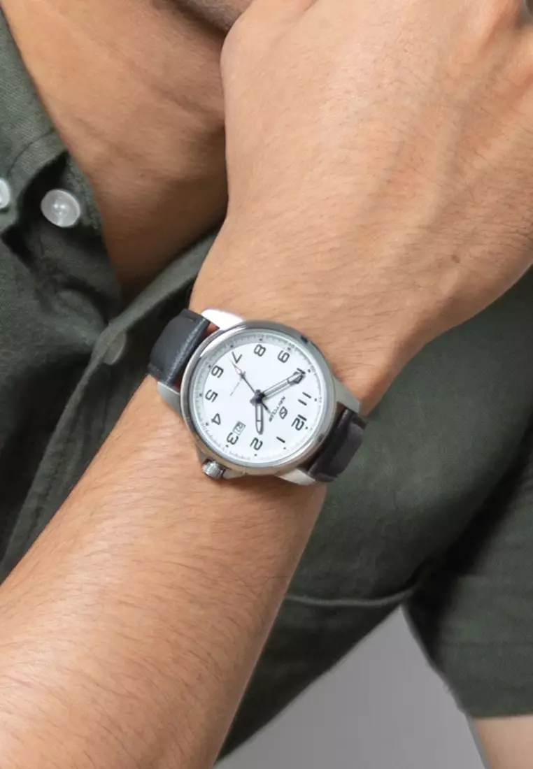 Navy Club Jam Tangan Pria Climate- Leather Strap