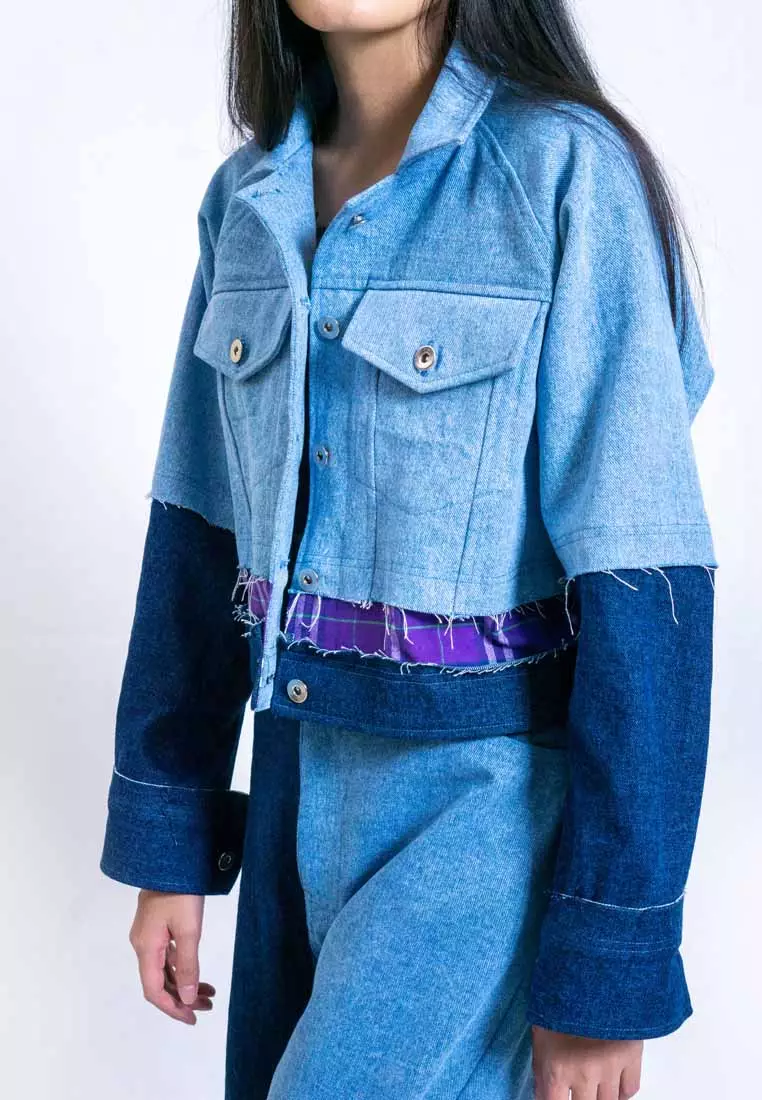 STEF PATCHWORK DENIM JACKET