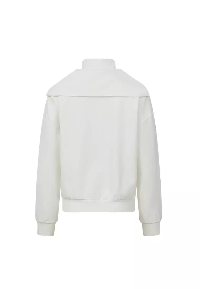 WOMEN'S LOGO TURTLENECK HALF-ZIP HOODIE