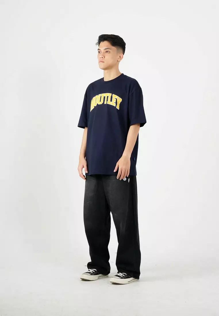 Moutley Men's T-Shirt Short Sleeve Oversized Fit Cotton 20s Cruve OL-C210325