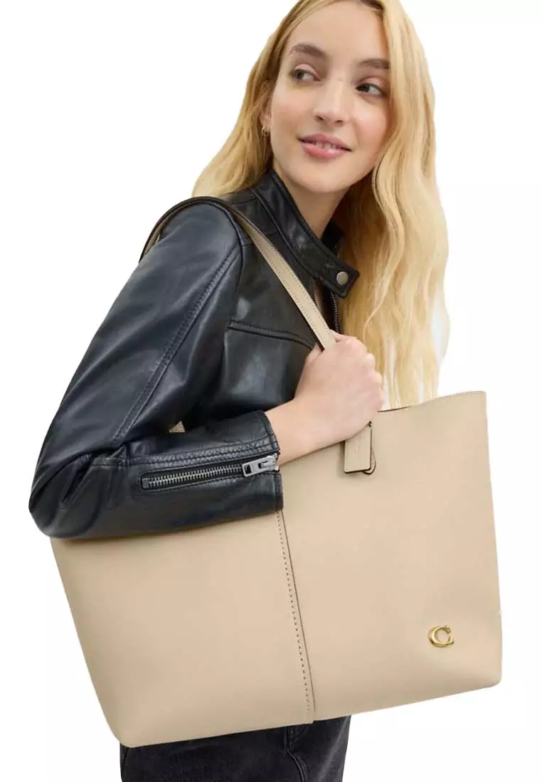 Coach textured leather shoulder bag hotsell