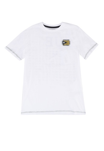 GUESS white Front Logo T-Shirt 87413KA77D0B96GS_1