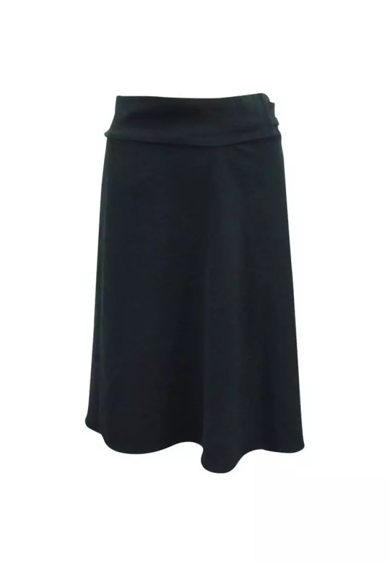 Designer black a line skirt sale