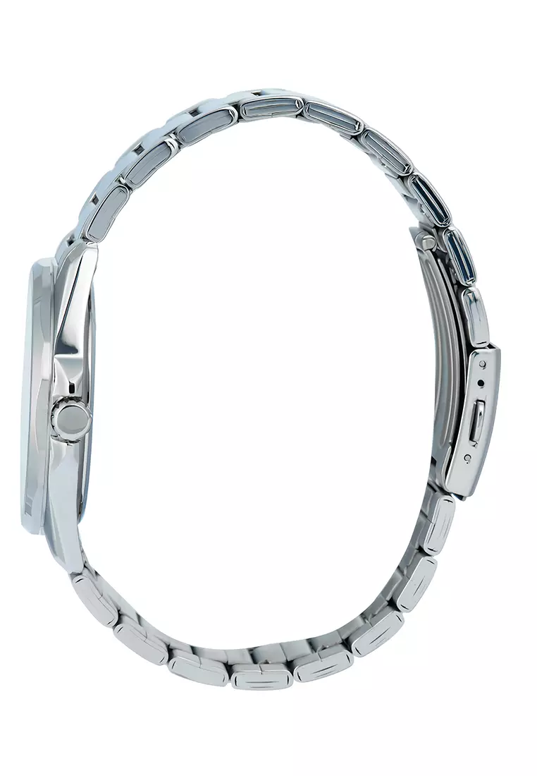 Casio - Jam Tangan Analog Pria - Silver Black - Stainless Steel - MTP-E725D-1AV