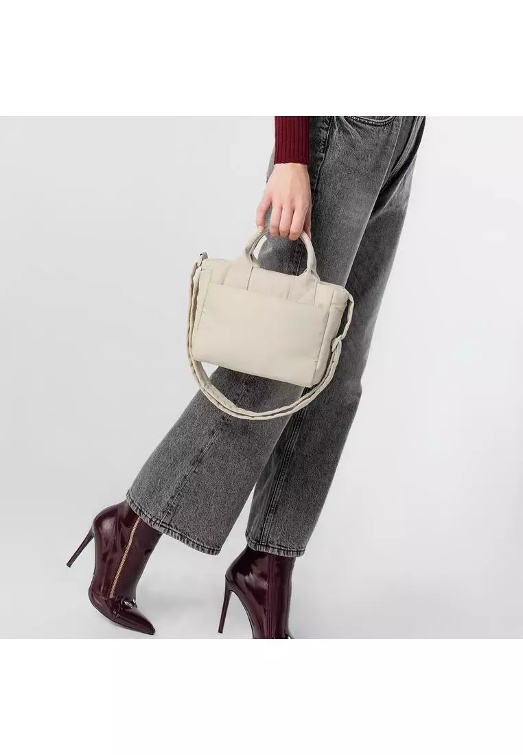 Poofah Mini Tote Bag - Beige