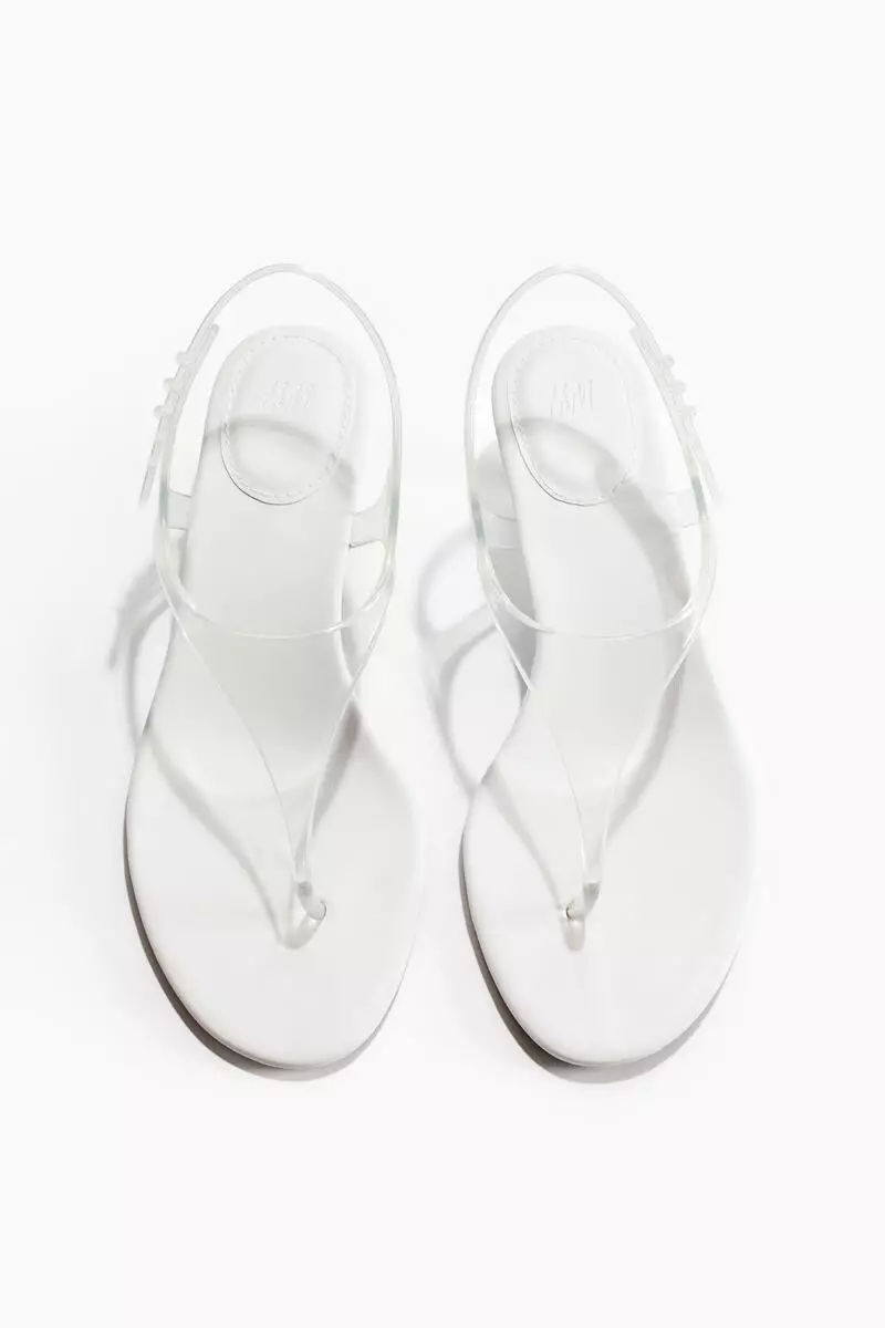 Kitten-heeled sandals