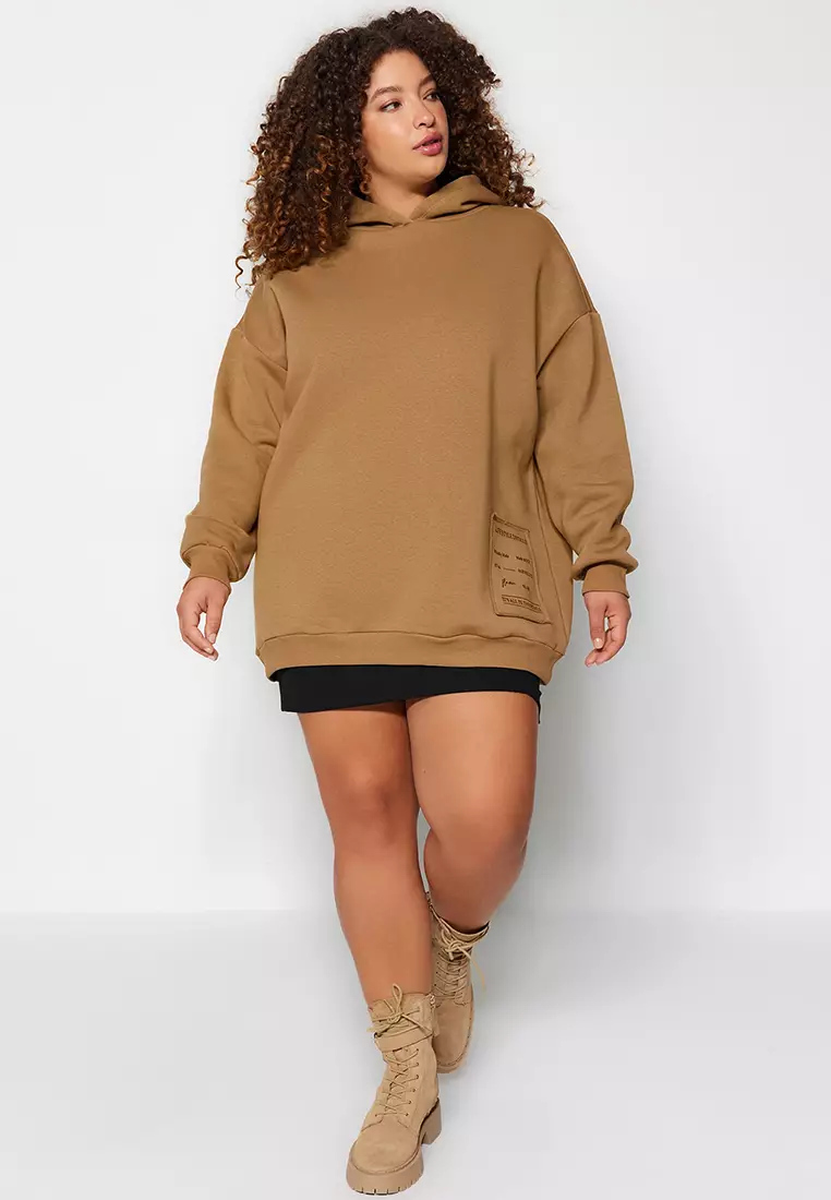 Plus Size Printed Hoodie