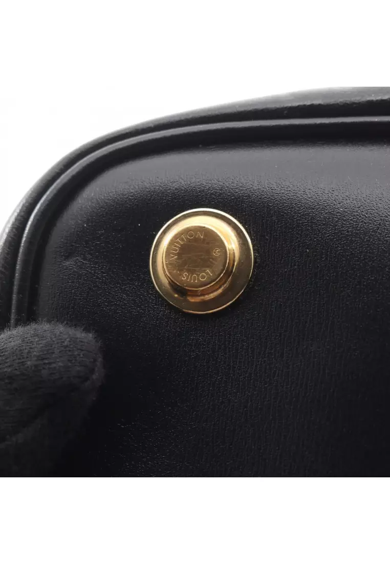Pre-Loved Louis Vuitton Vanity PM monogram ink 2WAY Handbag vanity bag leather black