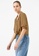 FORCAST beige FORCAST Claire Tie Front Blouse 9FCC2AAAA117D5GS_2