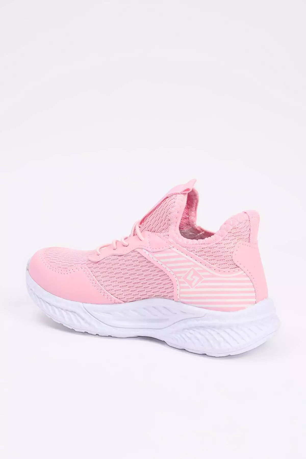 Pink Easy Wear Rubber Laced Light Sole Small/Large Girls' Sports Shoes Takaw26Sn00000