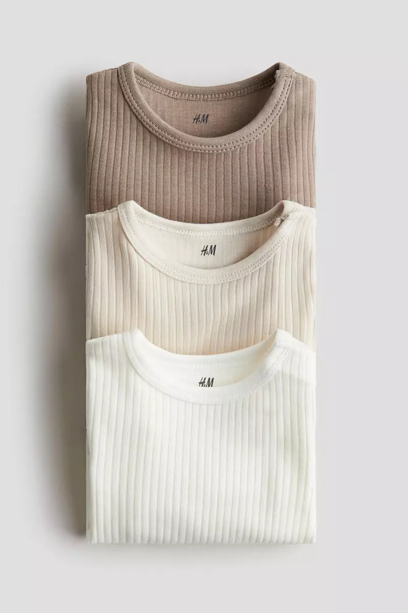 3-pack ribbed bodysuits