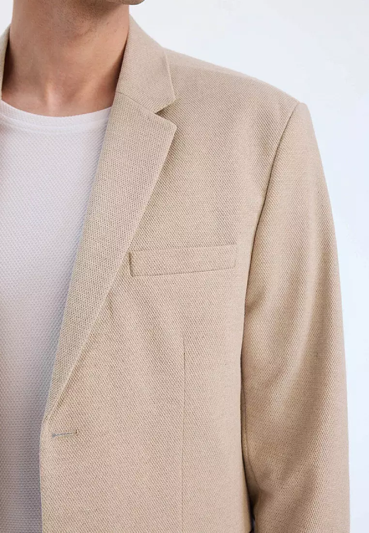 Slim Fit Lined Blazer