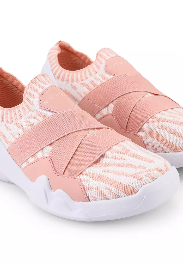 Knitted Elastic Straps Shoes