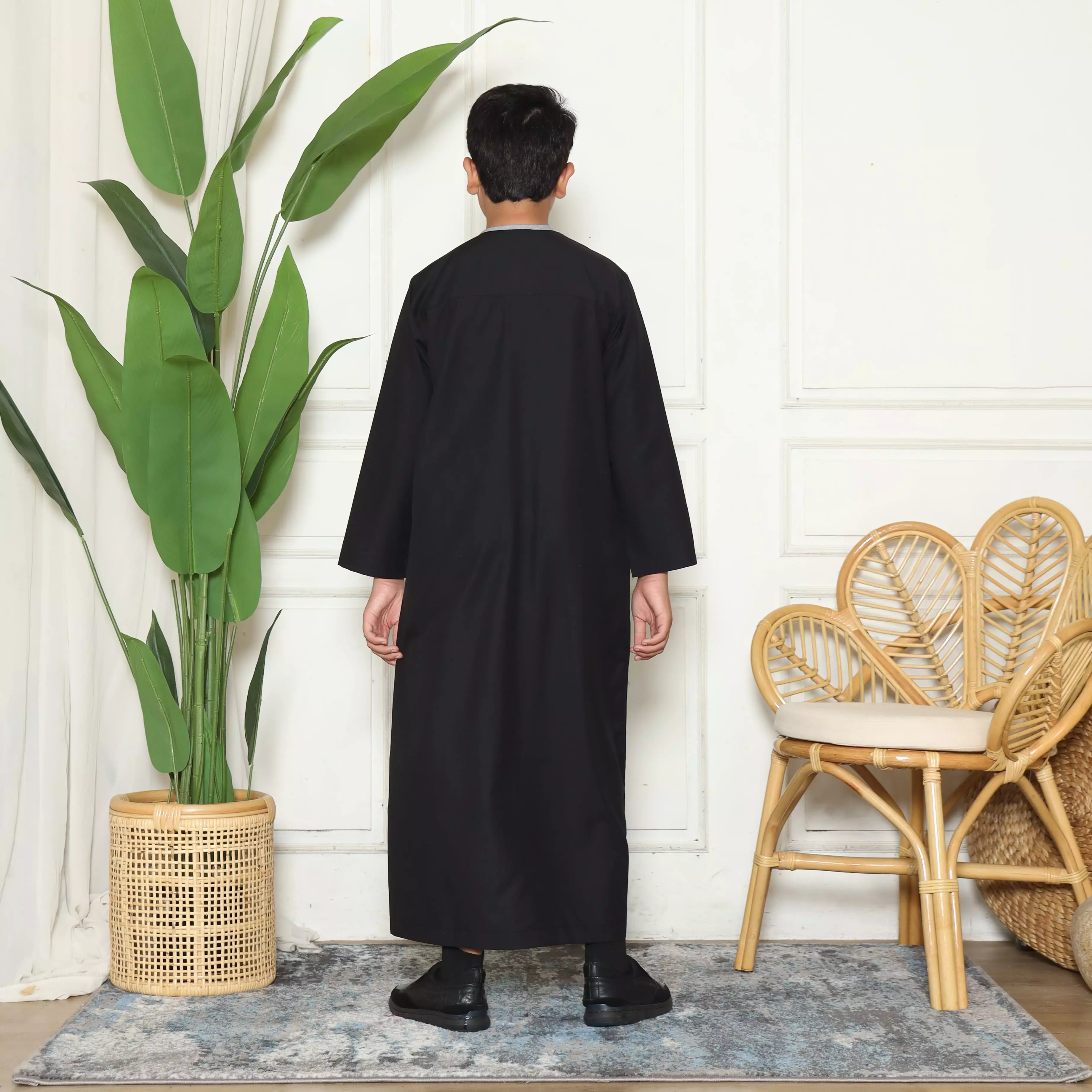 Gamis Jubah Anak Laki Laki GPA Yazid Black
