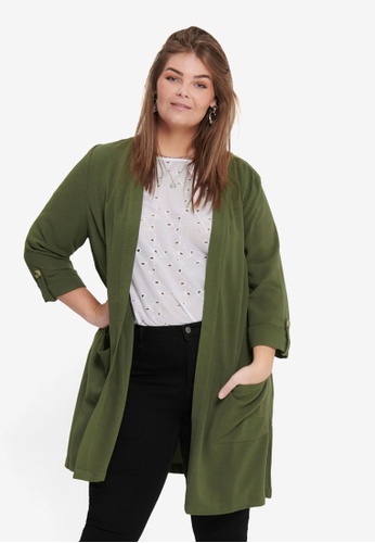 Buy Only Carmakoma Plus Size Darla 3 4 Long Cardigan Online On Zalora Singapore