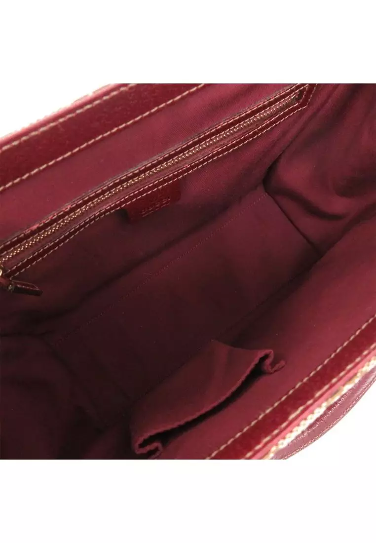 Pre-Loved Gucci Gg Canvas Nailhead Handbag