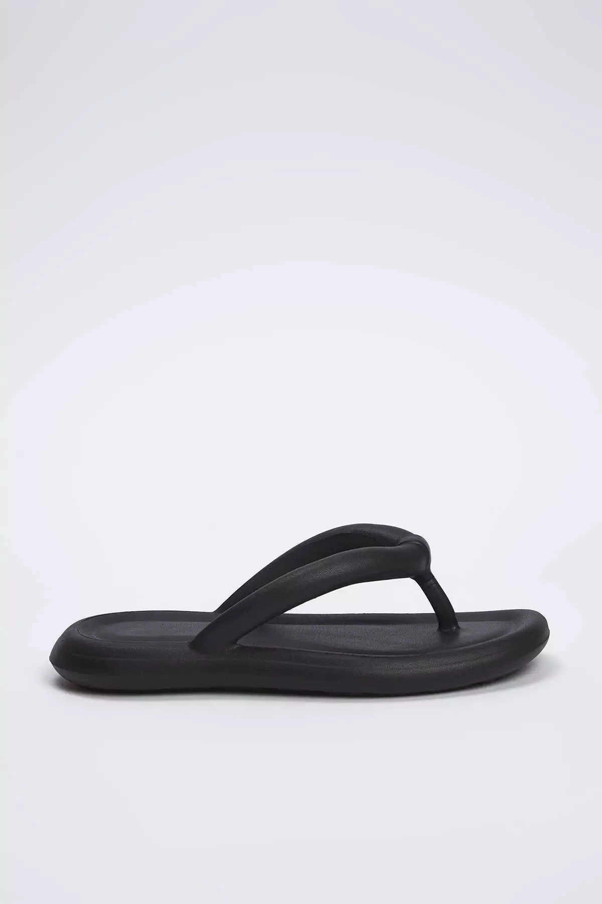 Black Padded Women's Flip Flops Takss25Te00050