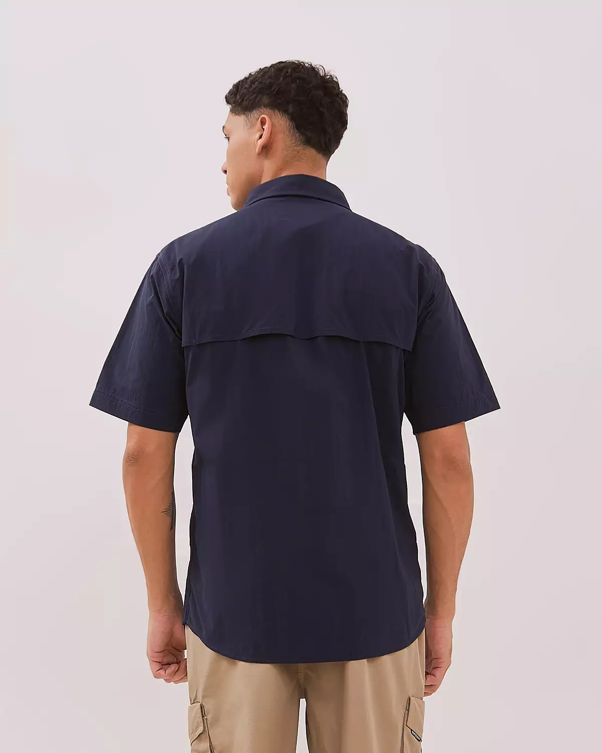 NAVY SHORT SLEEVE SHIRT FOR MEN