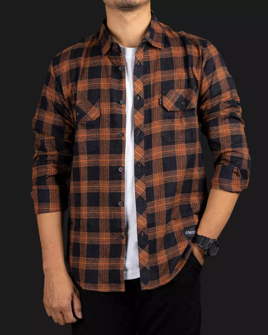 Kemeja Flanel Panjang S-Covride Unisex