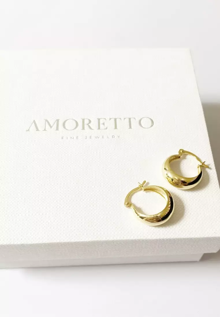 Cupola Slim 18K Gold Dome Earrings