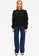 Monki black Puff Sleeved Sweater D538BAA6A9A160GS_3