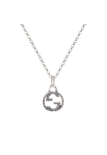Gucci Gucci interlock double G pendant sterling silver woven necklace for  both men and women455535 J8400 | ZALORA Philippines